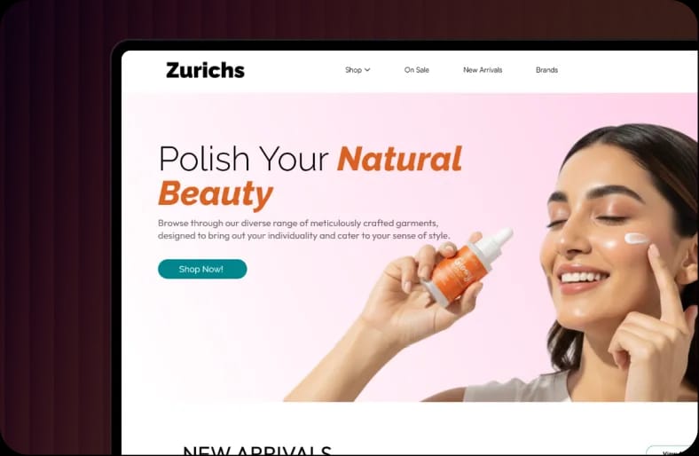Zurichs corporate website preview